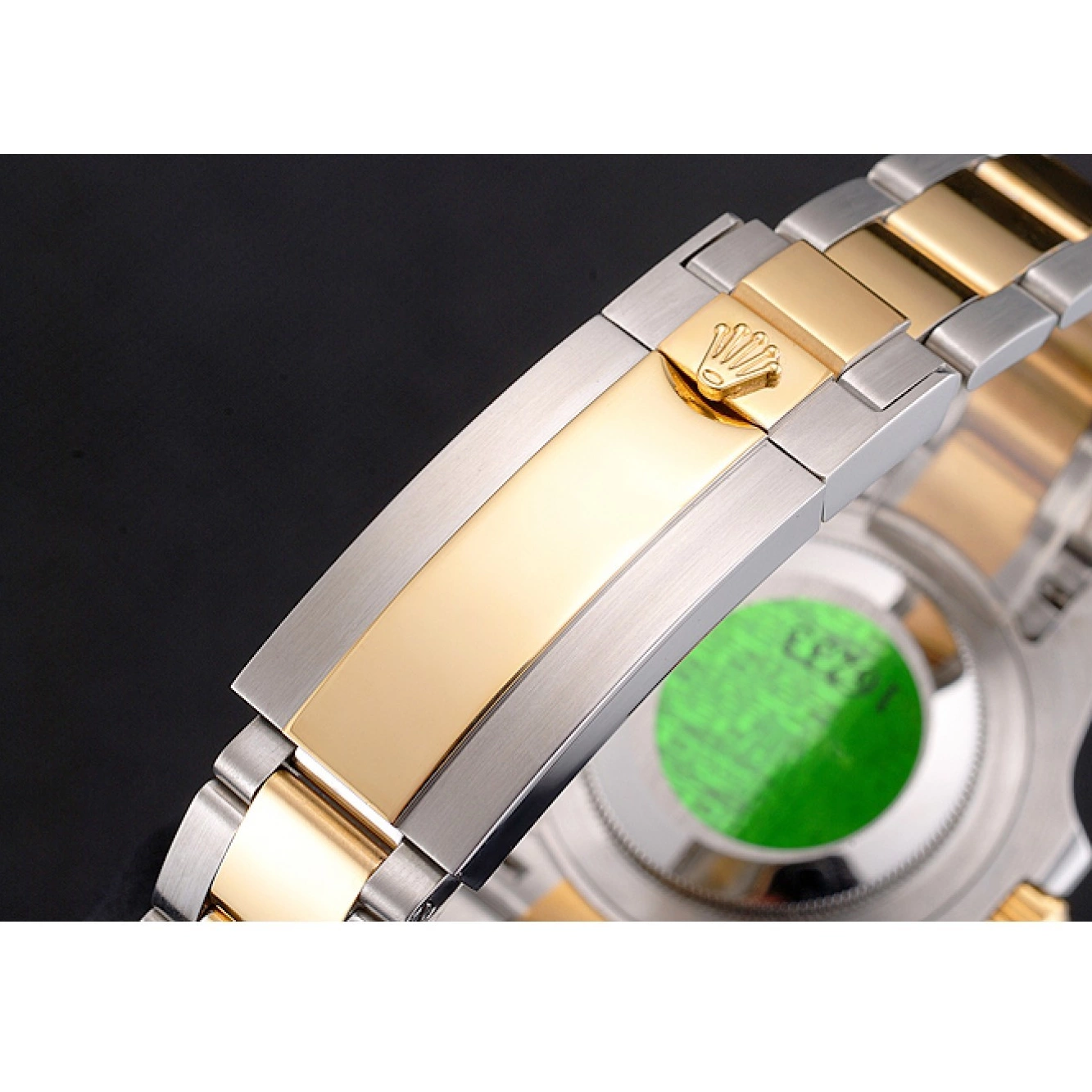 Best AAA Replica Sites Rolex Swiss Bracelet Tone Submariner And Gold Steel Two Dial Bezel Black 0728